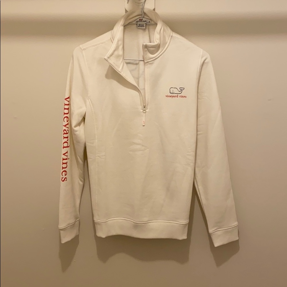 White Half Zip